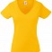 Tricou colorat cu guler V - 61-398 (poza 2)
