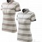 Tricouri polo elegante, pentru dame, cu dungi orizontale - AD252