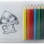 Seturi de 8 creioane promotionale de colorat, cu creioane colorate si hartii - MO7389