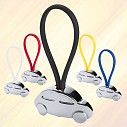 Brelocuri promotionale cu forma de masina cu snur colorat cauciucat - AP741584 Brelocuri promotionale cu forma de masina cu snur colorat cauciucat - AP741584