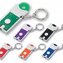 Brelocuri promotionale cu LED si moneda pentru cosul de cumparaturi - 23178 Brelocuri promotionale cu LED si moneda pentru cosul de cumparaturi - 23178