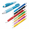 Pixuri din plastic cu pasta de scris albastra si grip cauciucat colorat - 12492 Pixuri din plastic cu pasta de scris albastra si grip cauciucat colorat - 12492