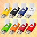 Memory stick-uri USB de 2GB din plastic colorat cu capac din aluminiu - 12350401 Memory stick-uri USB de 2GB din plastic colorat cu capac din aluminiu - 12350401