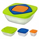 Seturi de caserole promotionale transparente cu capace colorate - 11260300 Seturi de caserole promotionale transparente cu capace colorate - 11260300