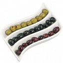 Vase pentru masline cu 3 compartimente - Adria 0340005 Vase pentru masline cu 3 compartimente - Adria 0340005