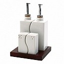 Oliviere promotionale din ceramica din 5 piese - 0340007 Oliviere promotionale din ceramica din 5 piese - 0340007