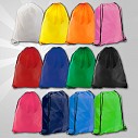 Saci promotionali colorati cu snur negru - AP731653 Saci promotionali colorati cu snur negru - AP731653