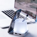 Porthub-uri USB promotionale pentru birou cu suport de pixuri si de telefon - AP721041 Porthub-uri USB promotionale pentru birou cu suport de pixuri si de telefon - AP721041