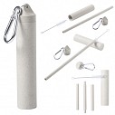 Paie promotionale reutilizabile de baut din plastic din fibre din lemn de bambus - AP721537 Paie promotionale reutilizabile de baut din plastic din fibre din lemn de bambus - AP721537