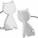 Brelocuri promotionale metalice in forma de pisica - Gato 0400117 Brelocuri promotionale metalice in forma de pisica - Gato 0400117