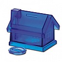Pusculite promotionale in forma de casa, din plastic transparent - 01001 Pusculite promotionale in forma de casa, din plastic transparent - 01001