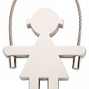 Brelocuri promotionale metalice cu forma de fata - AP806313 Brelocuri promotionale metalice cu forma de fata - AP806313