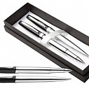 Seturi promotionale de pix si roller pen cu capac negru - Station AP852011 Seturi promotionale de pix si roller pen cu capac negru - Station AP852011