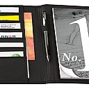Mape promotionale A6 cu bloc notes si 7 compartimente de carti de vizita - 7905 Mape promotionale A6 cu bloc notes si 7 compartimente de carti de vizita - 7905