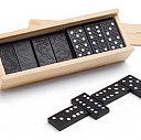 Seturi promotionale de joc domino in cutie de lemn - 98004