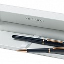 Seturi de pixuri metalice Nina Ricci, cu accesorii aurii - Triptyque RPBR456 Seturi de pixuri metalice Nina Ricci, cu accesorii aurii - Triptyque RPBR456