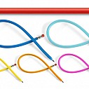 Creioane promotionale cu corp flexibil si radiera colorata - 2799 Creioane promotionale cu corp flexibil si radiera colorata - 2799
