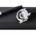 Seturi de ceasuri barbatesti de lux si pixuri metalice negre cu accesorii cromate - Scherrer SPMR131 Seturi de ceasuri barbatesti de lux si pixuri metalice negre cu accesorii cromate - Scherrer SPMR131