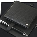 Seturi de portofele din piele Cerruti si pixuri negre metalice - NPBW311 Seturi de portofele din piele Cerruti si pixuri negre metalice - NPBW311