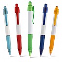 Pixuri promotionale cu corp din plastic alb si accesorii colorate - Nysa 91379 Pixuri promotionale cu corp din plastic alb si accesorii colorate - Nysa 91379