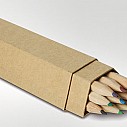 Seturi de 12 creioane colorate promotionale si cutie din carton cu forma hexagonala - S26402