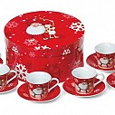 Seturi de 6 cesti promotionale de cafea cu design de Craciun - CX1192 Seturi de 6 cesti promotionale de cafea cu design de Craciun - CX1192