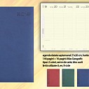 Agende albastre 2021 cu interior datat saptamanal 21x26 cm - 01477BRIBL