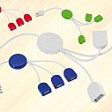 Hub-uri USB promotionale din plastic cu trei iesiri - AP791402 Hub-uri USB promotionale din plastic cu trei iesiri - AP791402
