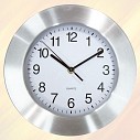 Ceasuri promotionale de perete cu rama rotunda din aluminiu - AP806809 Ceasuri promotionale de perete cu rama rotunda din aluminiu - AP806809
