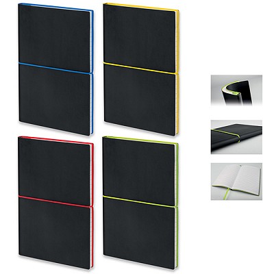 carnetele negre cu elastic colorat si 200 de pagini 53396
