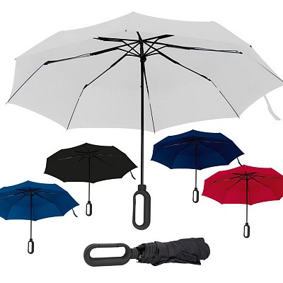 umbrele promotionale pliabile cu maner mare cu carabina 0885