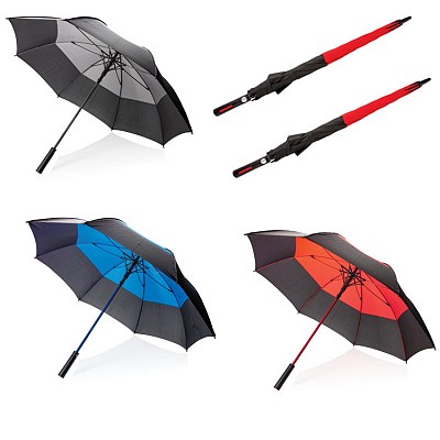 P850292 umbrele bicolore antivant cu maner drept